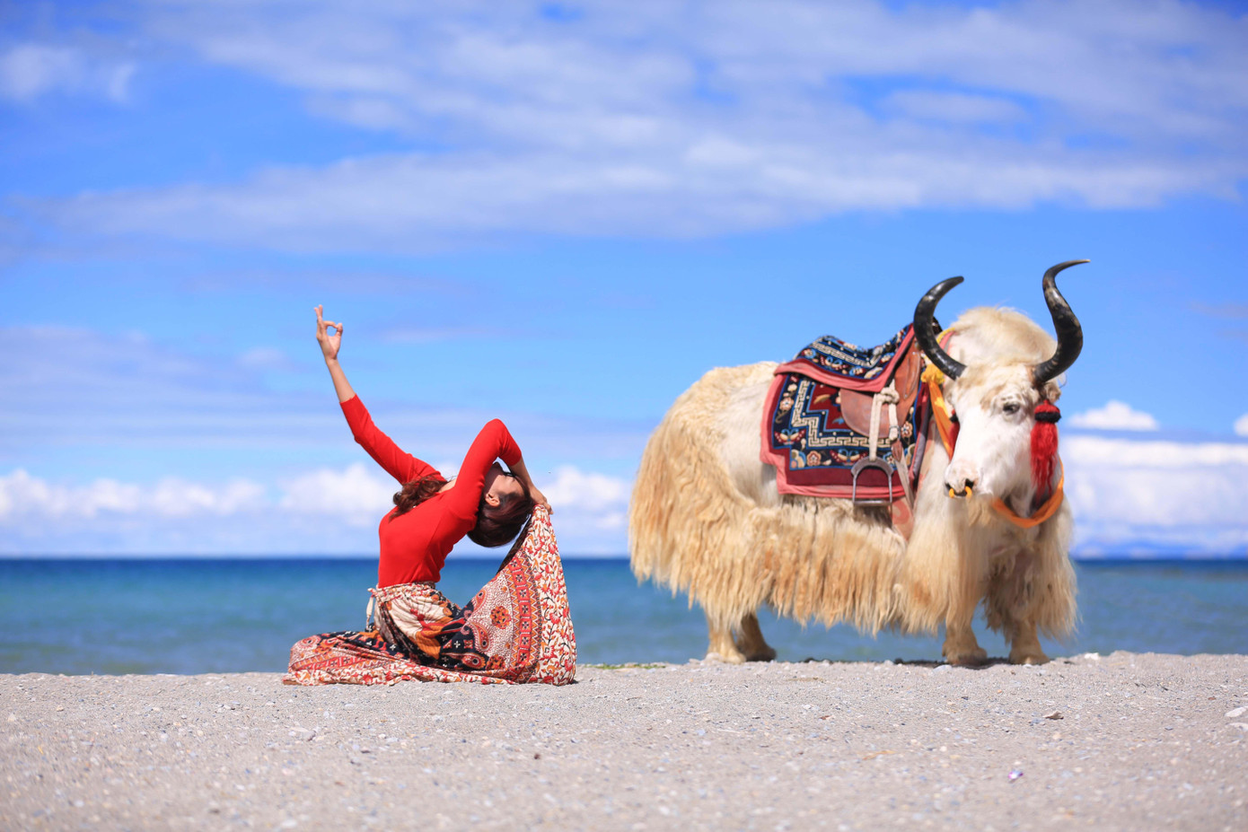 Bên hồ thiêng Namtso (Tây Tạng).