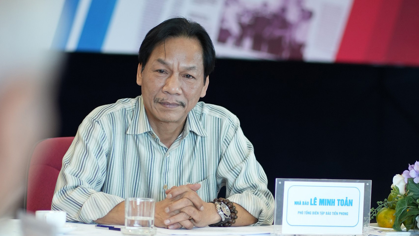 Nhà báo Lê Minh Toản-Phó Tổng Biên tập báo Tiền Phong