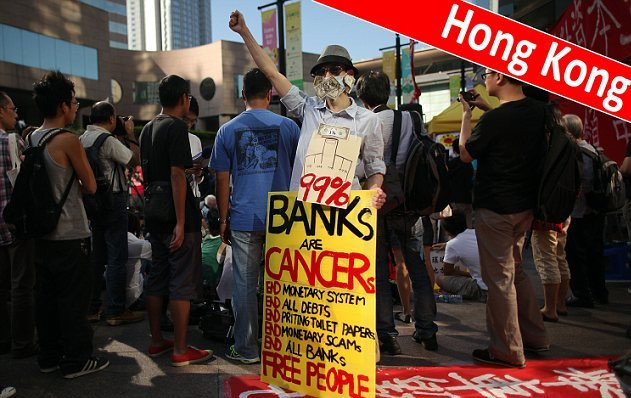 Các kiểu ngụy trang biểu tình tại Hồng Kông. Biểu tình diễn ra tại Đài Loan, báo chí kinh tế- xã hội cùng đưa tin.. Các kiểu ngụy trang biểu tình tại Hồng Kông.