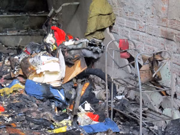 Hiện trường vục cháy