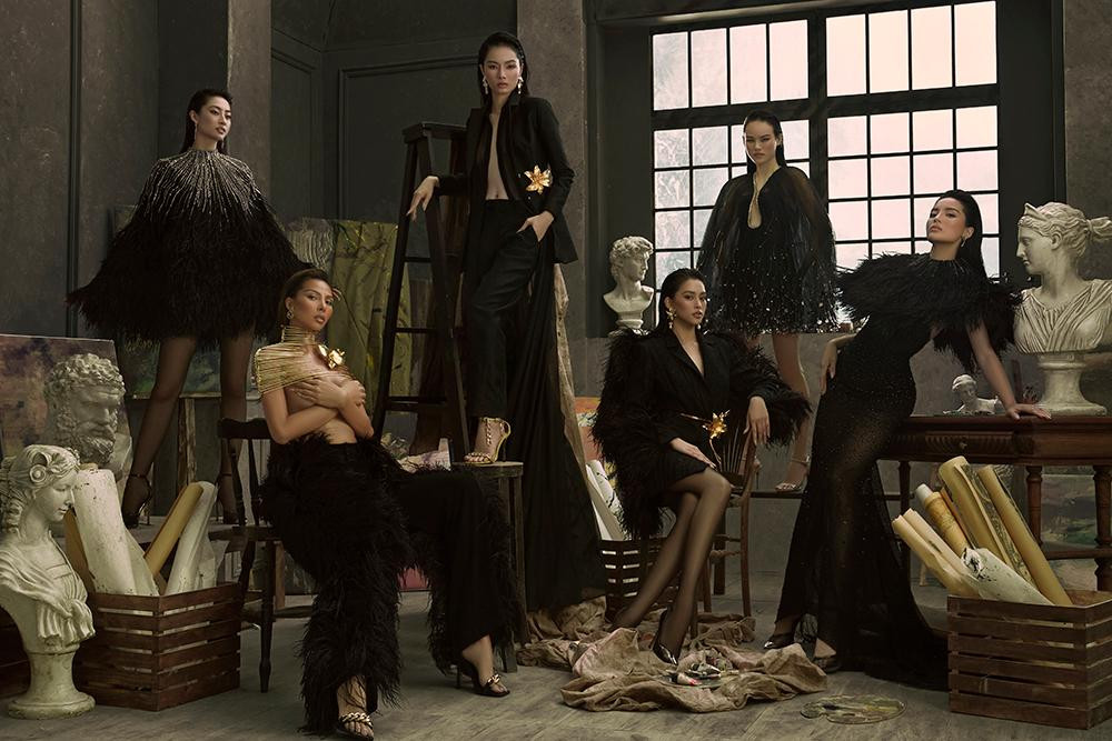 Ngoài ba nàng hậu xinh đẹp, bộ ảnh còn có sự góp mặt của siêu mẫu Minh Triệu, Tuyết Lan, Bảo Hòa.