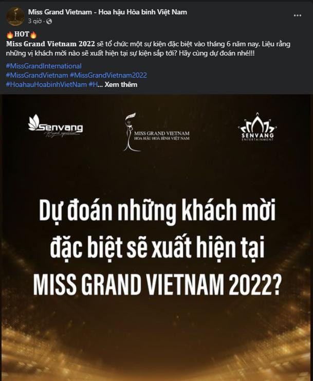 Fanpage chính thức của Miss Grand Vietnam úp mở về việc sẽ có một dàn khách mời vô cùng độc đáo xuất hiện tại cuộc thi năm nay.