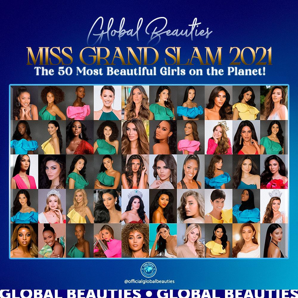 Danh sách top 50 Miss Grand Slam 2021 của Globalbeauties.