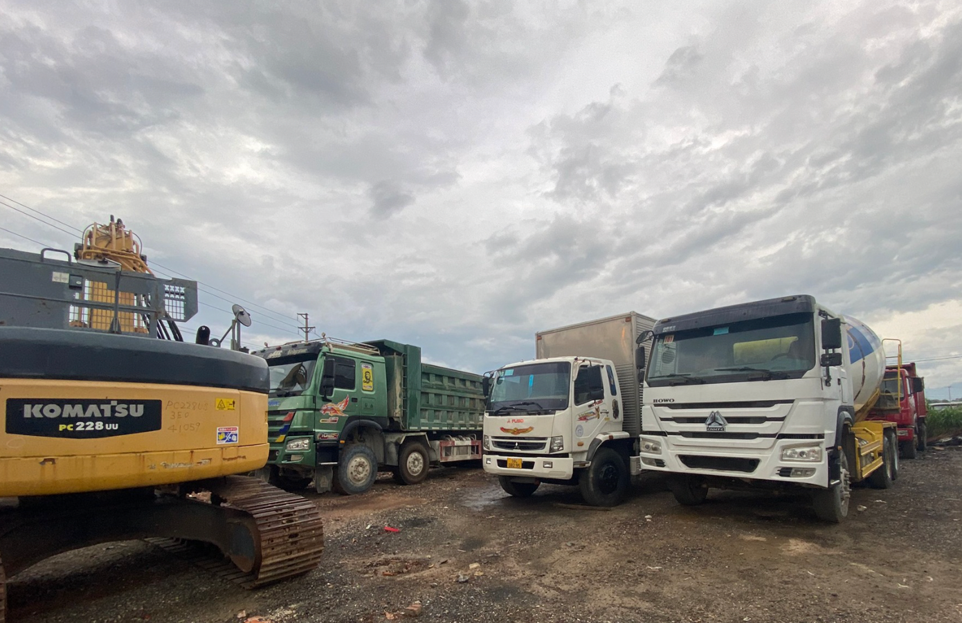 Tang vật vụ án.