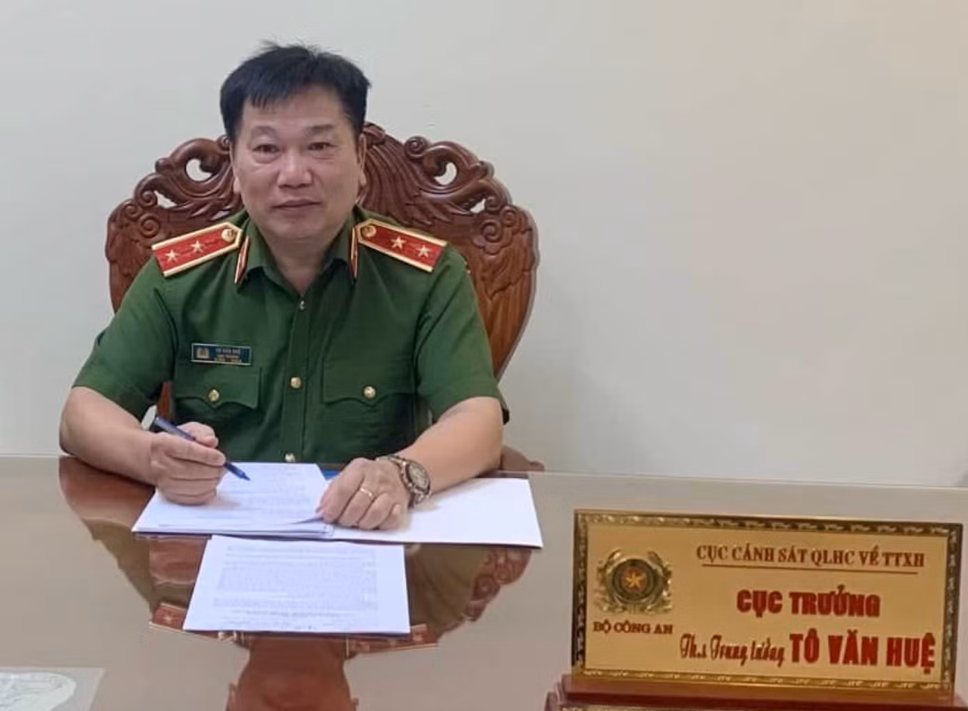 Trung tướng Tô Văn Huệ, Cục trưởng Cục Cảnh sát quản lý hành chính về trật tự xã hội (C06 - Bộ Công an). Ảnh: Đ.D Trung tướng Tô Văn Huệ, Cục trưởng Cục Cảnh sát quản lý hành chính về trật tự xã hội (C06 - Bộ Công an). Ảnh: Đ.D