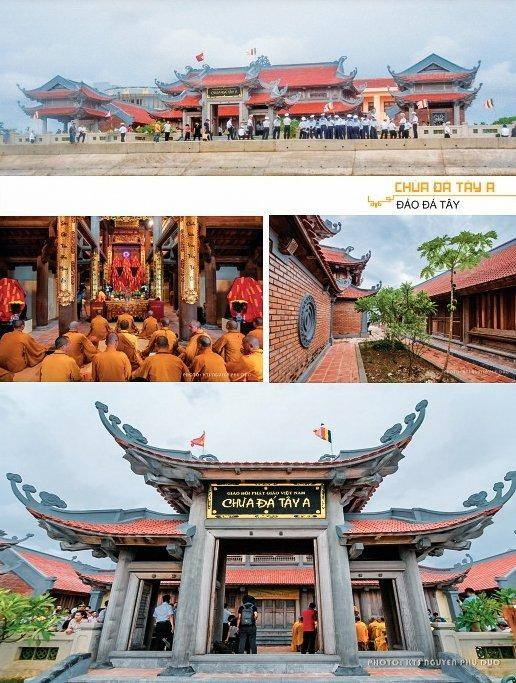 Ngôi chùa ở đảo Đá Tây A.