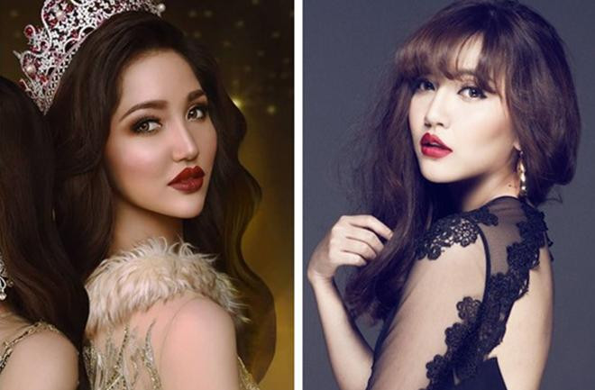 Cả hai người đẹp này đều sở hữu gương mặt bầu bĩnh và đôi môi cong hờn dỗi. Mức độ giống nhau của cả hai thực sự khiến các fans phải giật mình. Cả hai người đẹp này đều sở hữu gương mặt bầu bĩnh và đôi môi cong hờn dỗi. Mức độ giống nhau của cả hai thực sự khiến các fans phải giật mình.