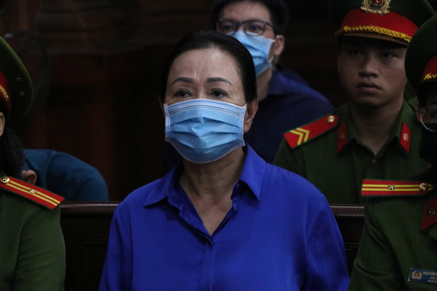 Bà Trương Mỹ Lan tại phiên tòa ngày 4/10. Ảnh: Tân Châu Bà Trương Mỹ Lan tại phiên tòa ngày 4/10. Ảnh: Tân Châu