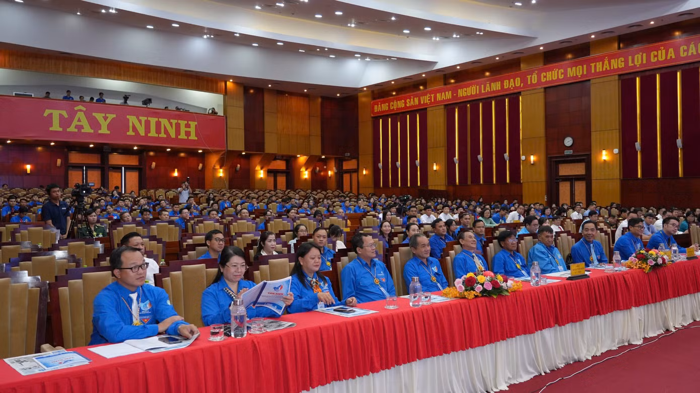 Đại biểu dự Đại hội Hội LHTN Việt Nam tỉnh Tây Ninh ngày 10/10. Ảnh: Minh Phú