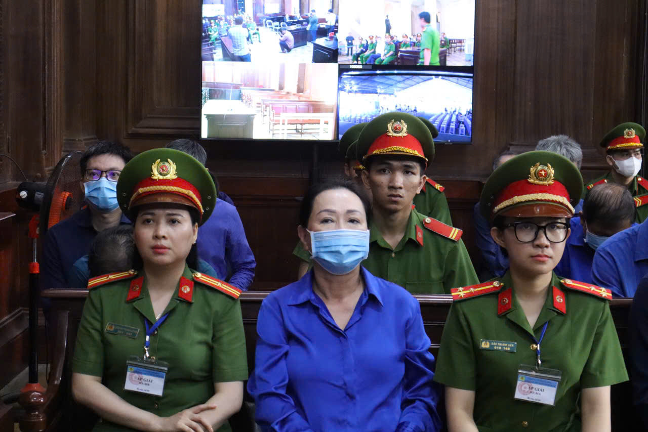 Bà Trương Mỹ Lan tại phiên tòa. Ảnh: Tân Châu. Bà Trương Mỹ Lan tại phiên tòa. Ảnh: Tân Châu.