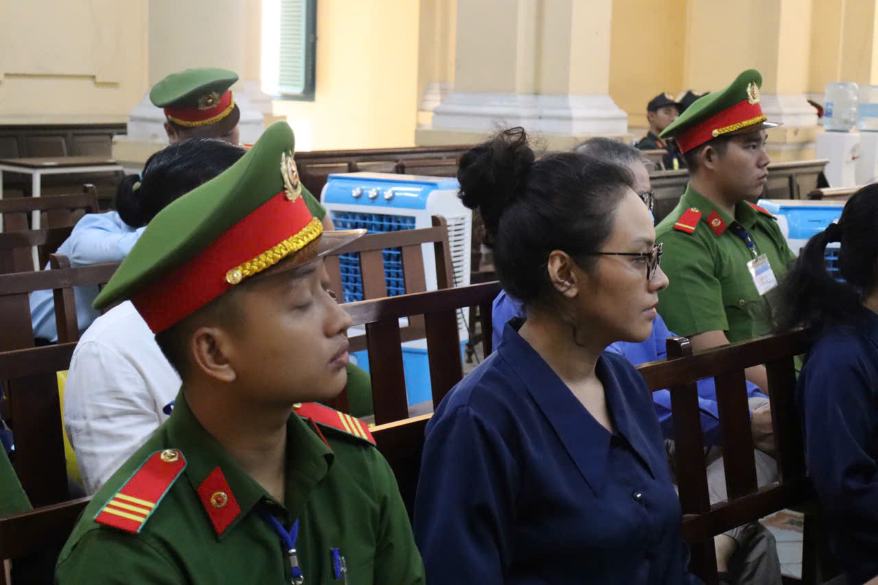 Bị cáo Trương Huệ Vân tại phiên tòa. Ảnh: Tân Châu