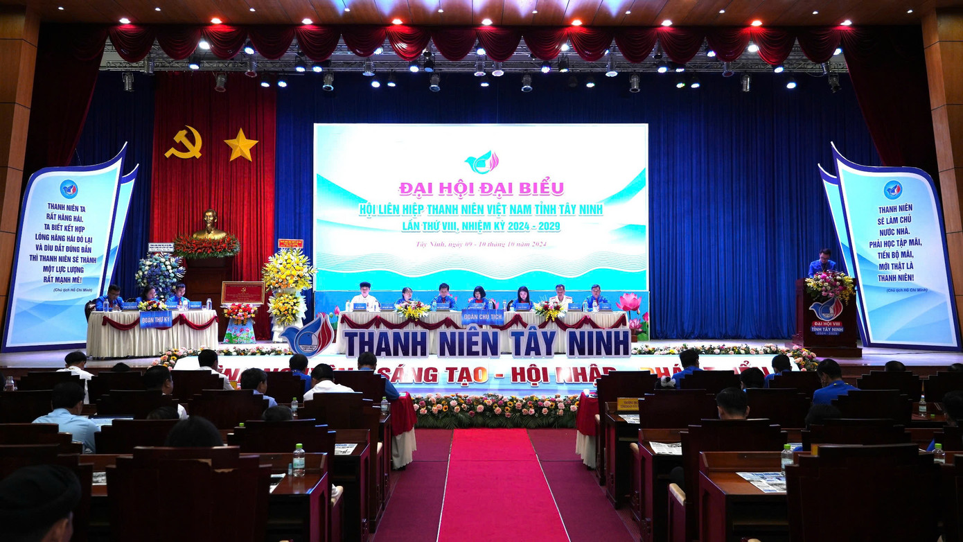 Đại hội Hội LHTN Việt Nam tỉnh Tây Ninh ngày 10/10. Ảnh: Minh Phú