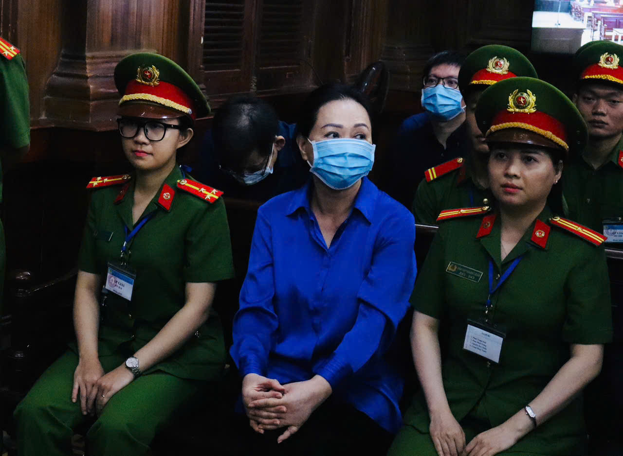 Bà Trương Mỹ Lan tại một phiên tòa sơ thẩm. Ảnh: Tân Châu