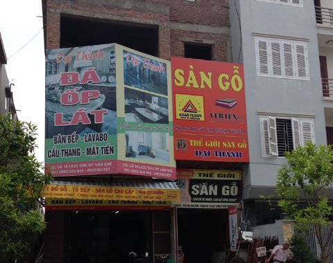 Biệt thự thành cửa hàng. Biệt thự thành cửa hàng