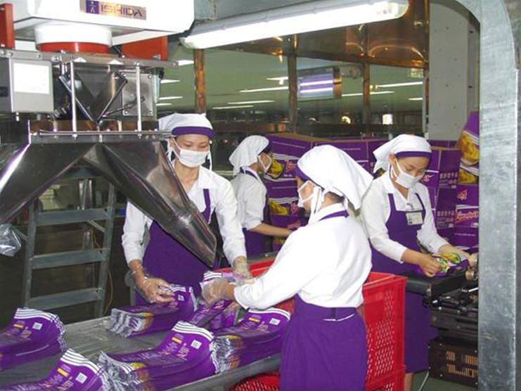 Dây chuyền sản xuất mít khô của Cty Vinamit