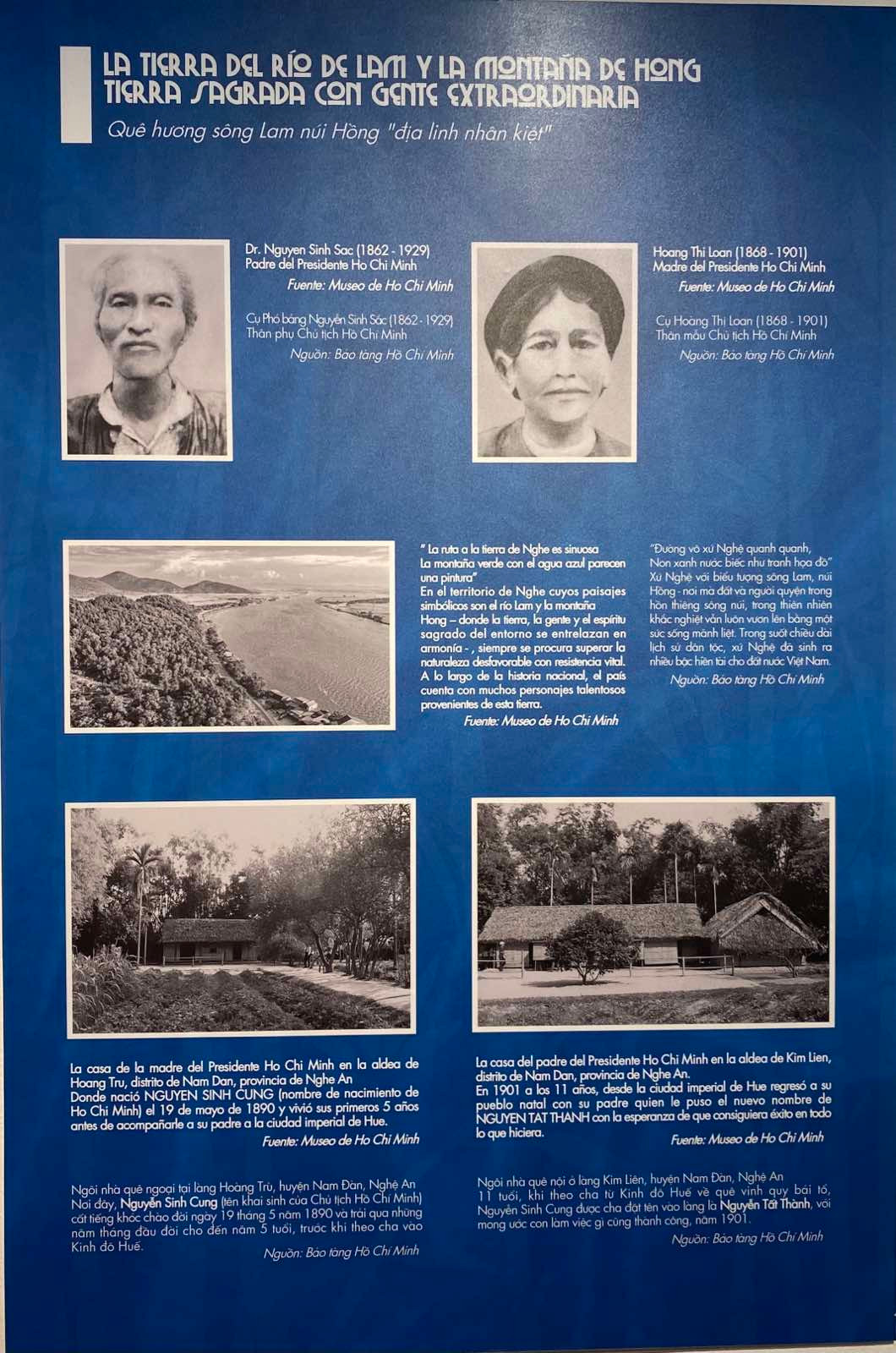 Triển lãm bắt đầu từ khi Bác Hồ sinh ra, lớn lên và ra đi tìm đường cứu nước...