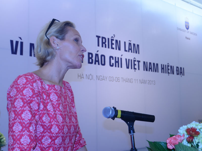 Bà Camilla Mellander – Đại sứ Thụy Điển