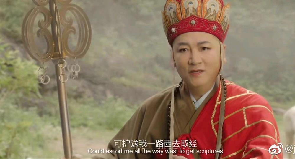 Trì Trọng Thụy vào vai Đường Tăng ở tuổi 70. Ảnh: Sohu.