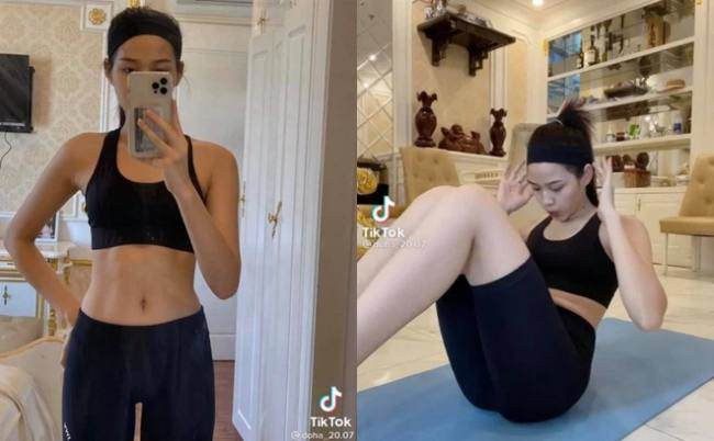 Cô nàng đã "lột xác" cho mình được một body chuẩn form đồng hồ cát đáng mơ ước.