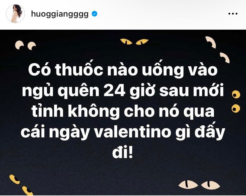 Hương Giang mong quên hết ngày Valentine khi lại quay về team F.A sau khi chia tay bạn trai.