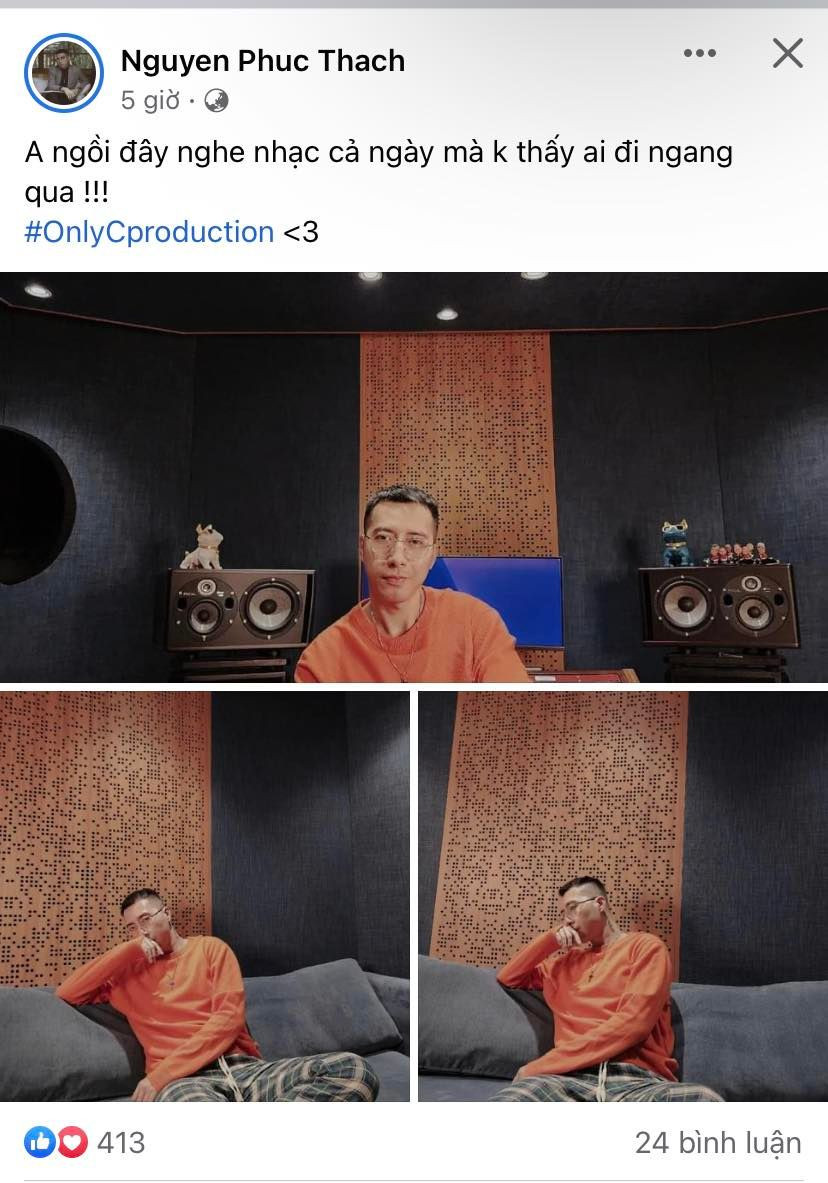 Only C cũng đăng dòng trạng thái tranh thủ dịp này để “thả thính”.