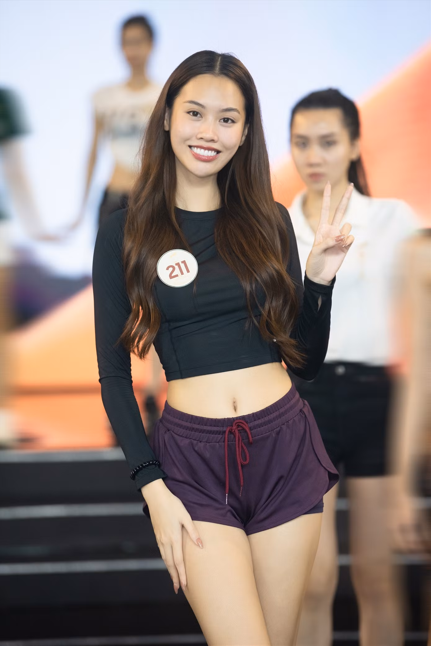 Mặt mộc của Á hậu Tâm Như trong buổi tổng duyệt. Mặt mộc của Á hậu Tâm Như trong buổi tổng duyệt.