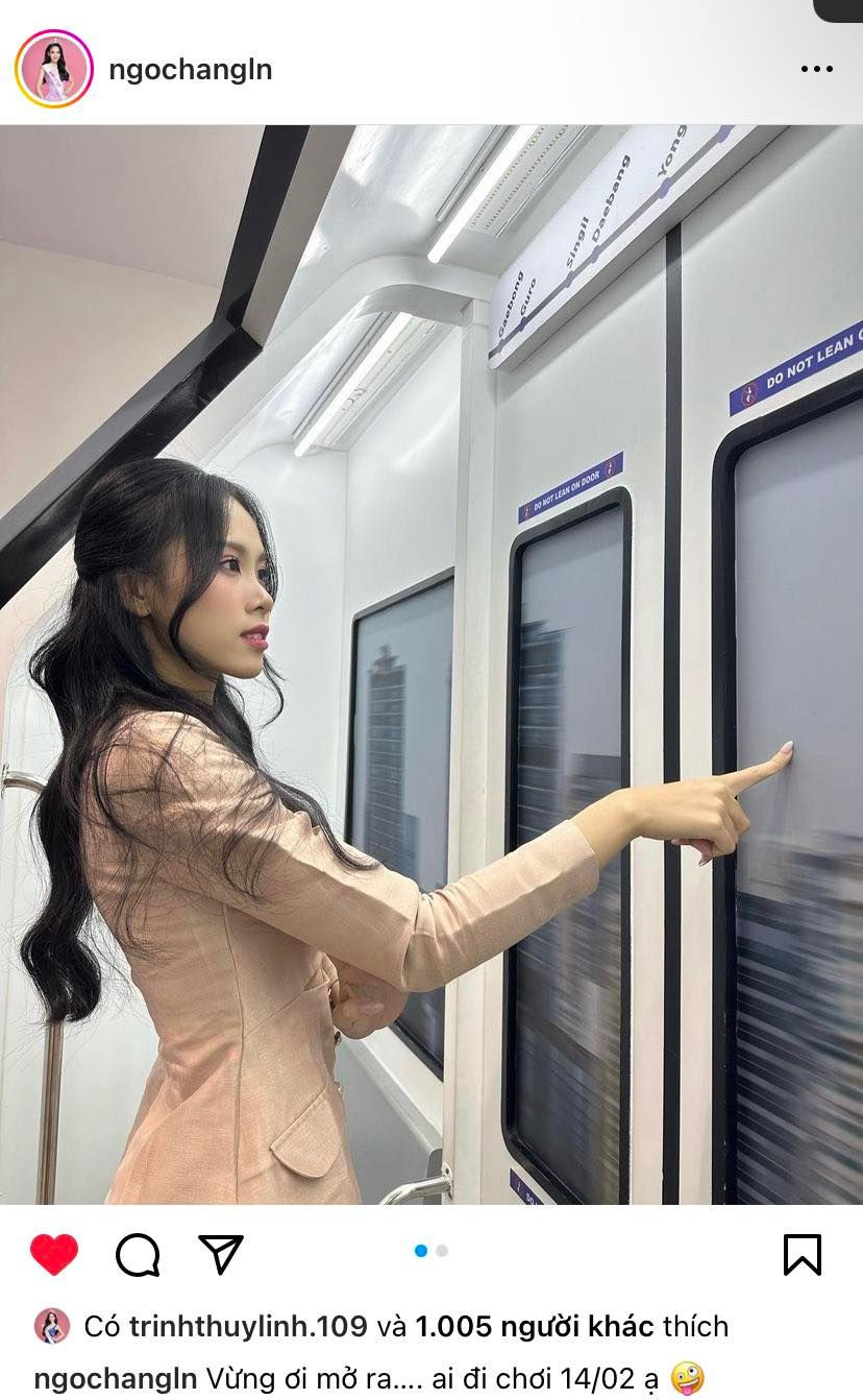 Khác với đàn chị, Á hậu Ngọc Hằng không bi quan vì độc thân mà đăng ảnh tìm người đi chơi cùng trong dịp lễ Tình nhân năm nay.