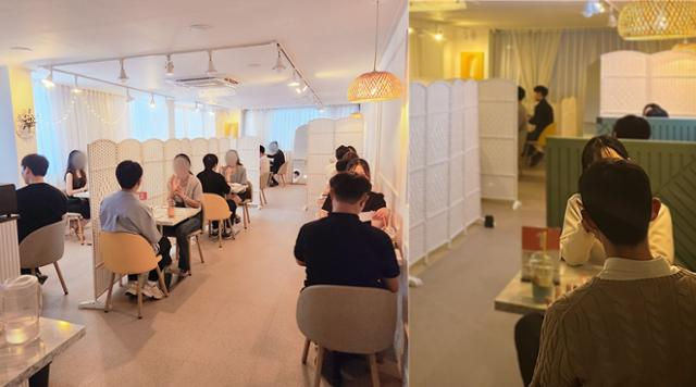 Những người tham gia hẹn hò tốc độ, gặp gỡ nhiều người trong một thời gian giới hạn. Ảnh: LoveTalkTalk