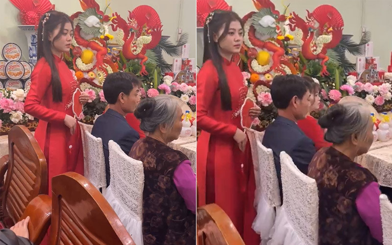 Trước đó trong lễ nạp tài, chú rể cũng vắng mặt. Trước đó trong lễ nạp tài, chú rể cũng vắng mặt.