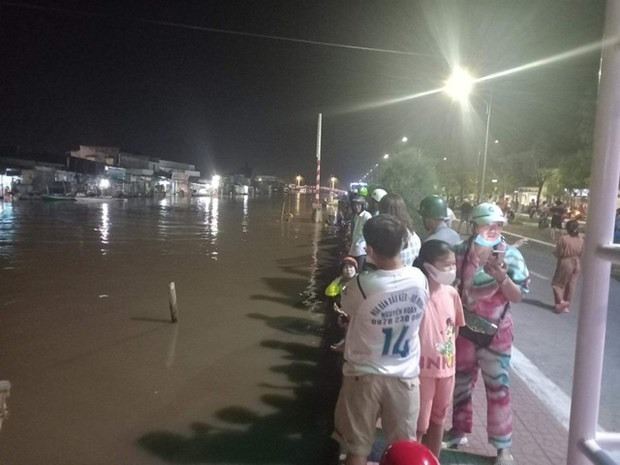 Khu vực xảy ra tai nạn đuối nước khiến hai bé trai tử vong ở thị trấn Cái Nước (Cà Mau). Ảnh: TN.