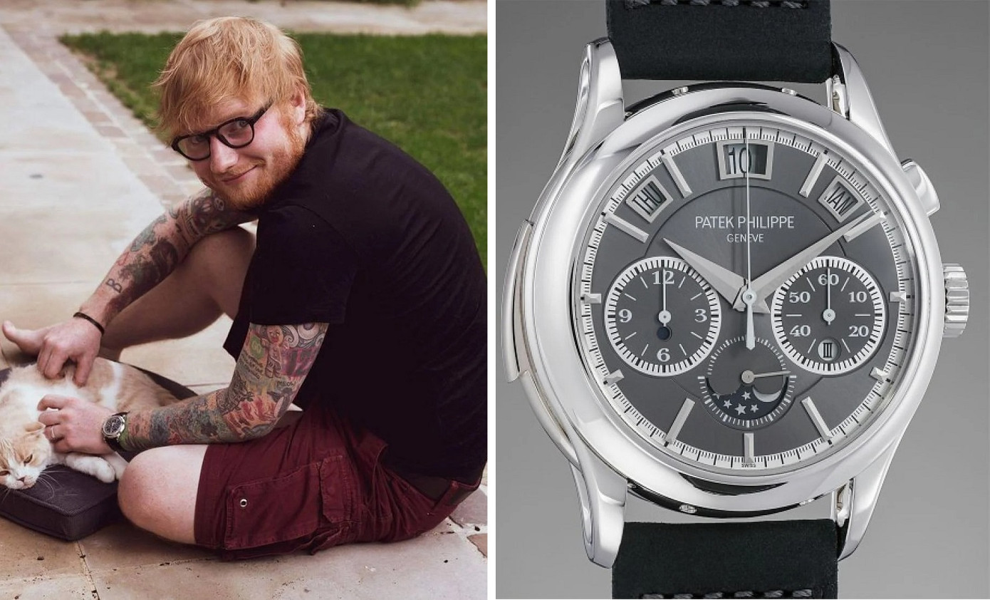 Ed Sheeran có thói quen mua đồng hồ vào những dịp trọng đại. Ảnh: IG/Patek Philippe. Ed Sheeran có thói quen mua đồng hồ vào những dịp trọng đại. Ảnh: IG/Patek Philippe.