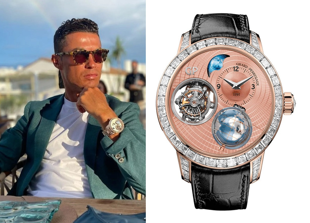 Cristiano Ronaldo có chiếc đồng hồ được tạo ra dành riêng cho anh. Ảnh: IG/Girard-Perregaux. Cristiano Ronaldo có chiếc đồng hồ được tạo ra dành riêng cho anh. Ảnh: IG/Girard-Perregaux.
