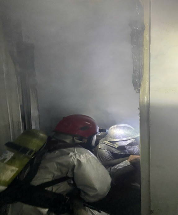 Khu vực xảy ra hỏa hoạn.