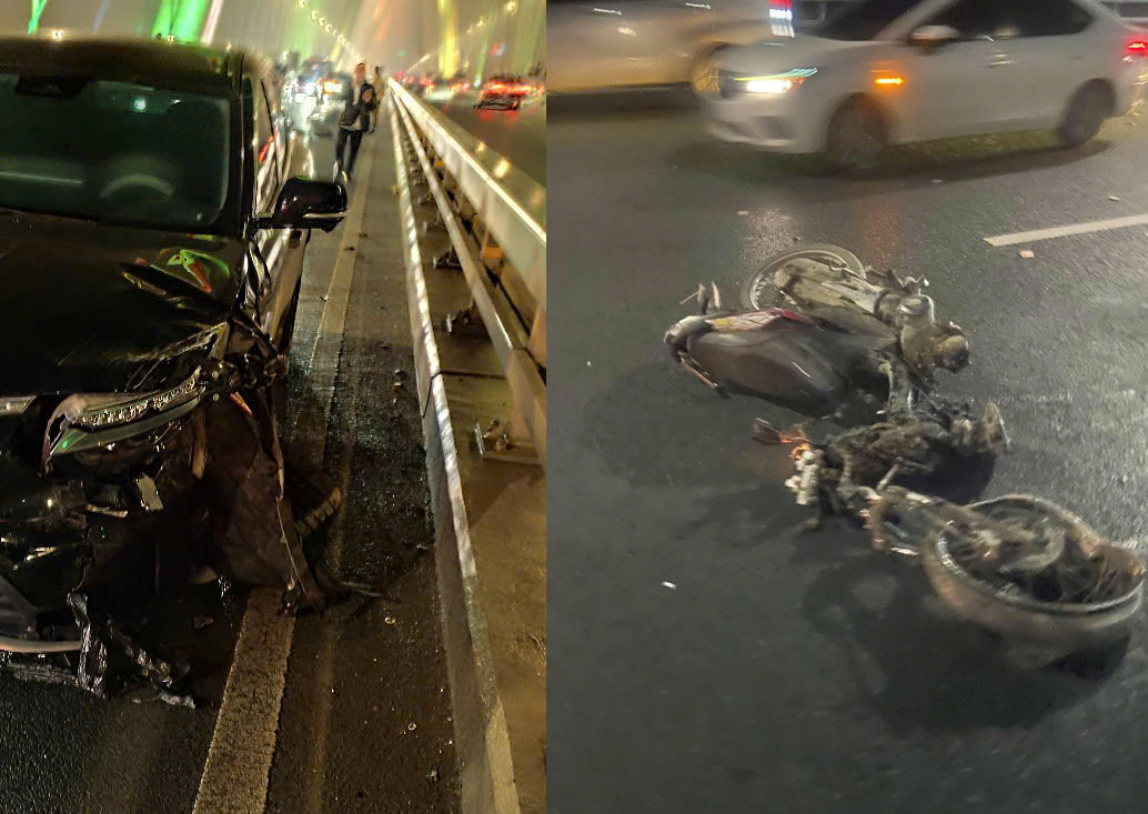 Hiện trường vụ tai nạn.