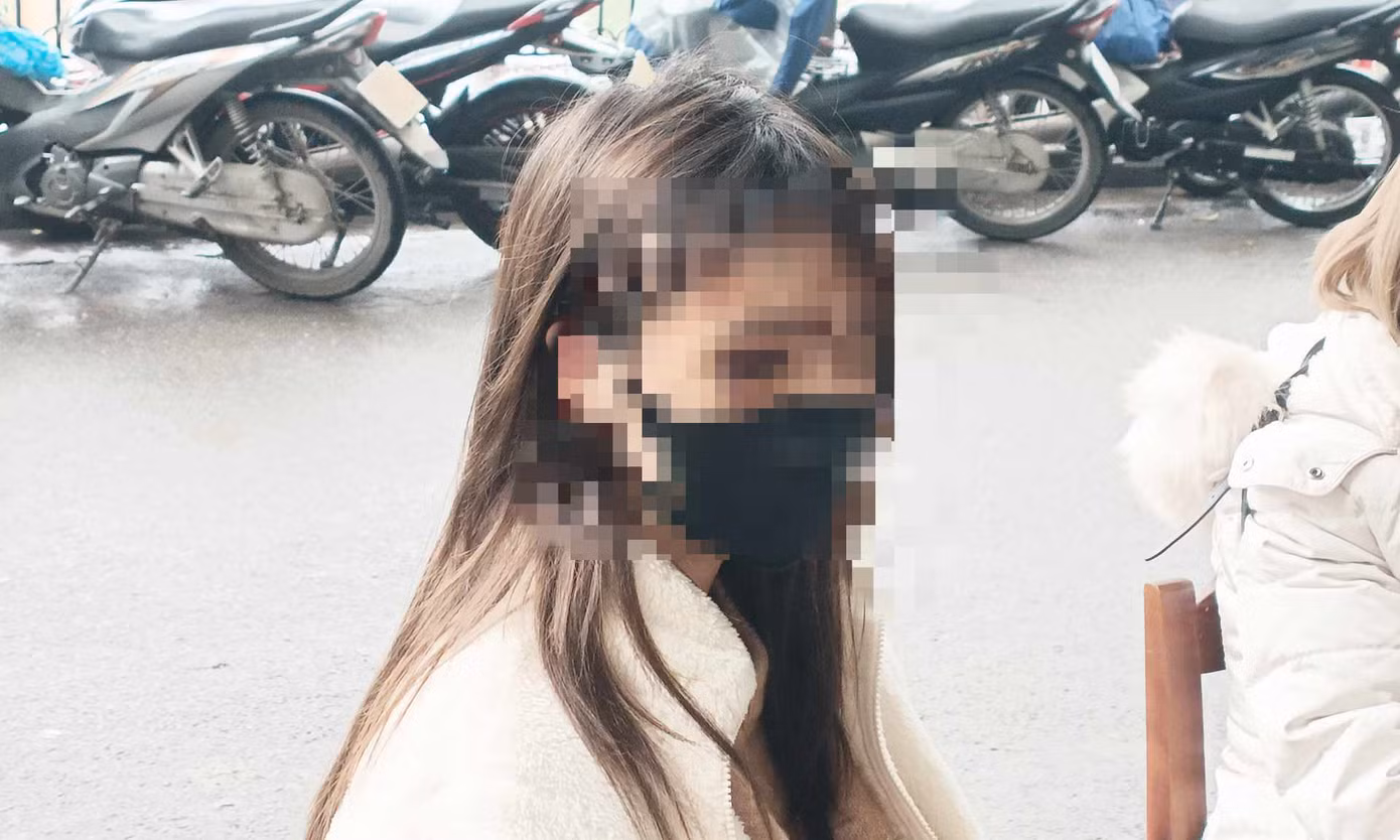 Nữ sinh bị đánh dẫn đến thương tích trên người.