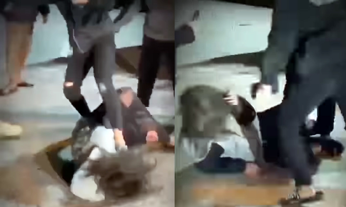 Hình ảnh nữ sinh bị nhóm đối tượng đánh dã man. Hình ảnh nữ sinh bị nhóm đối tượng đánh dã man.