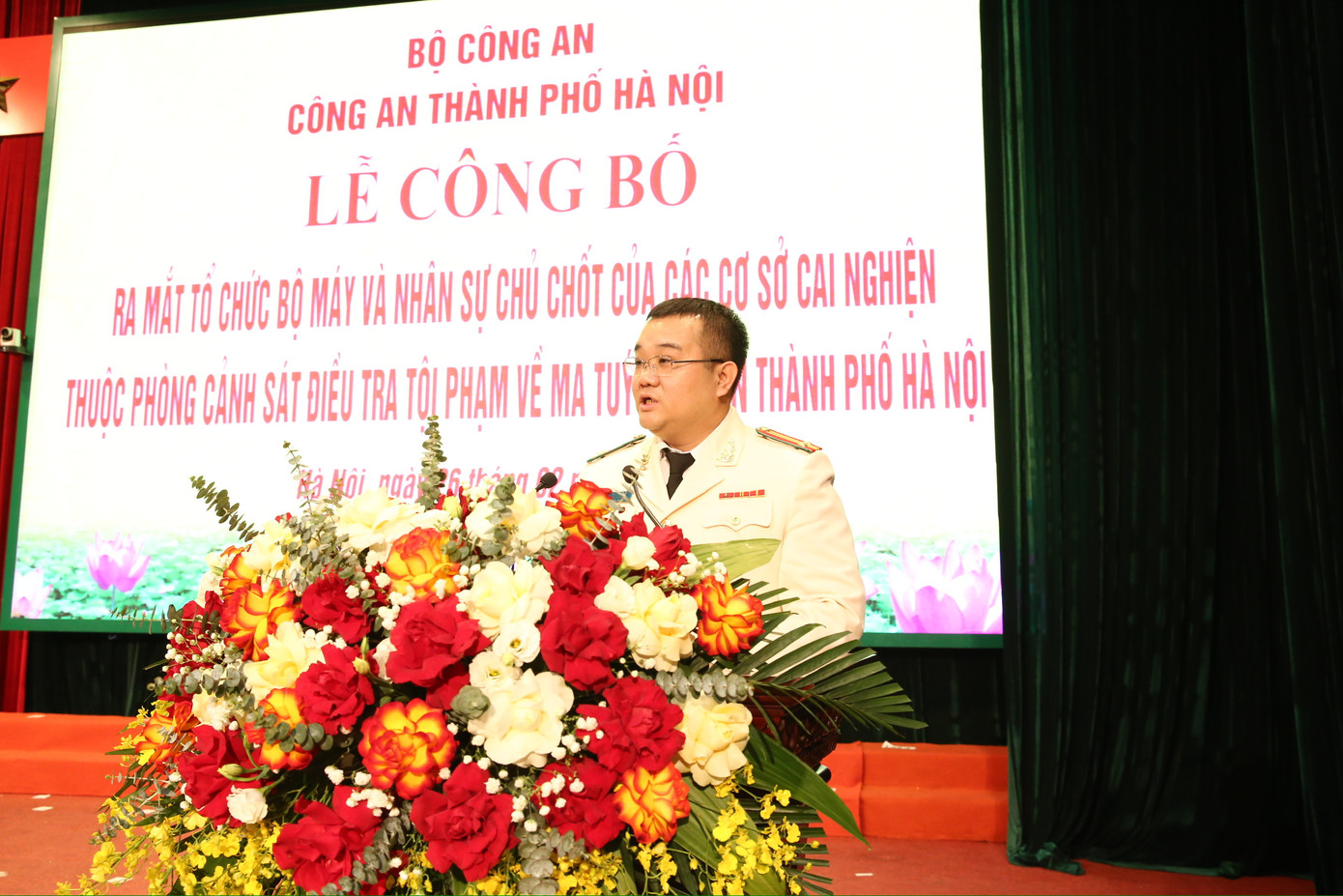 Trung tá Bùi Anh Vũ, Trưởng cơ sở cai nghiện số 1.