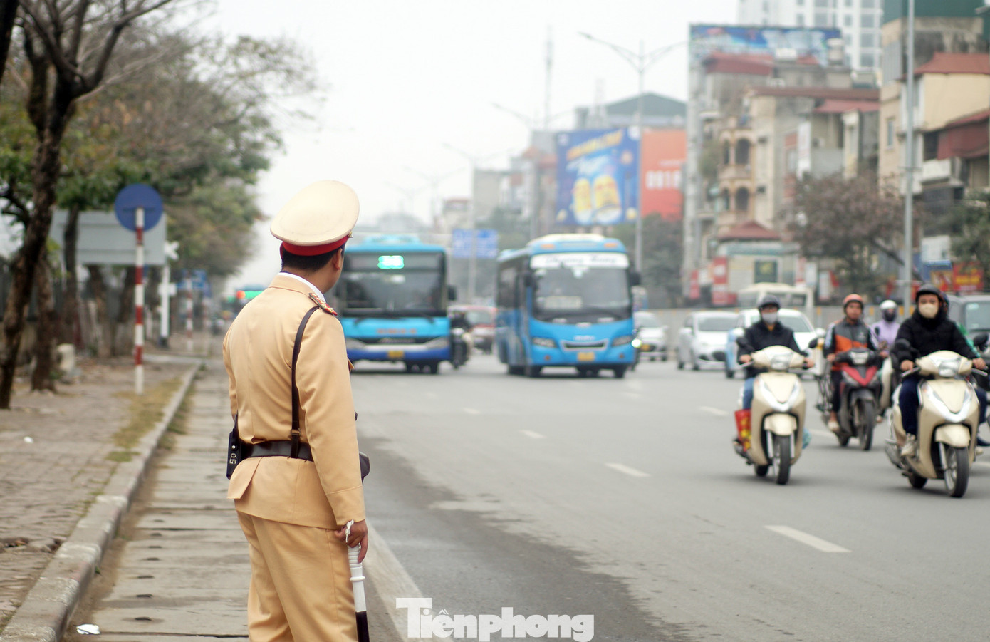 Quá trình làm nhiệm vụ tổ công tác không phát hiện trường hợp vi phạm nồng độ cồn.