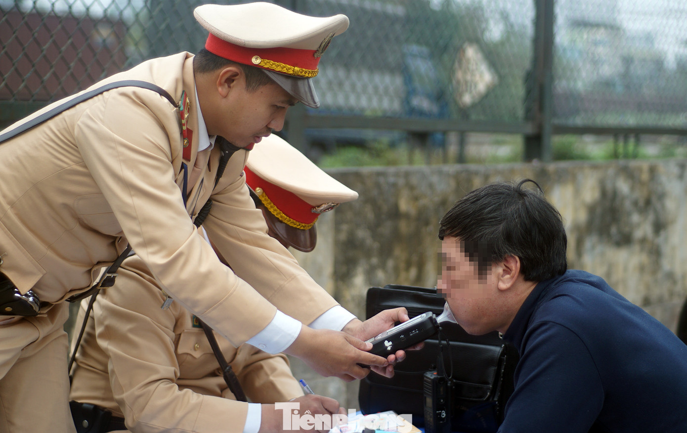 Quá trình làm nhiệm vụ tổ công tác không phát hiện trường hợp vi phạm nồng độ cồn.