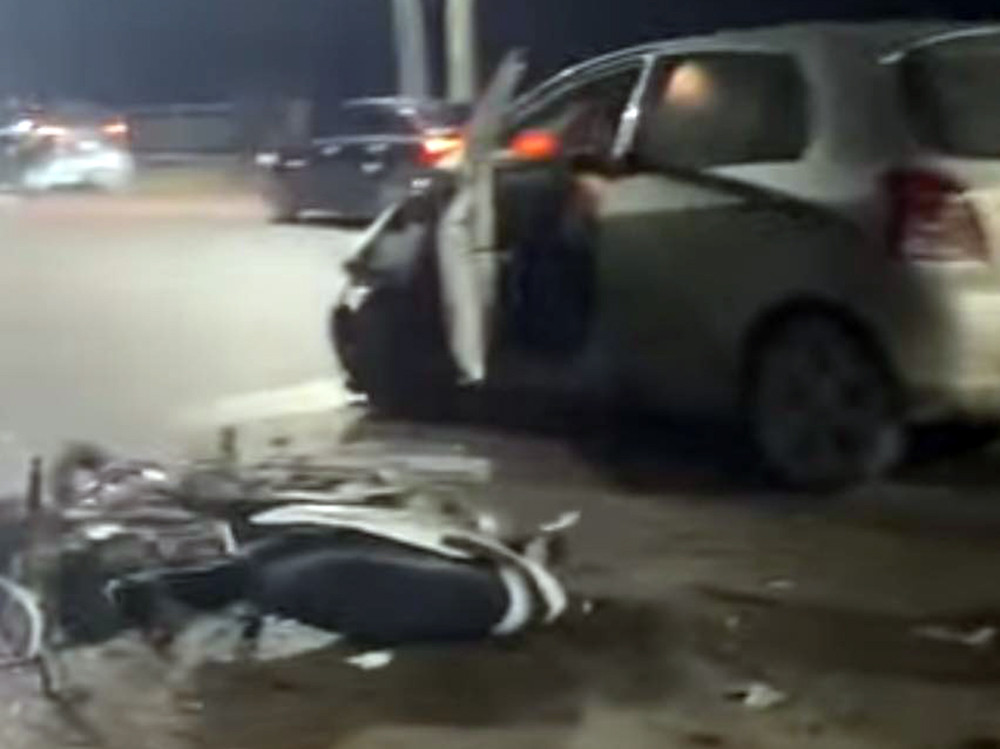 Hiện trường vụ tai nạn.