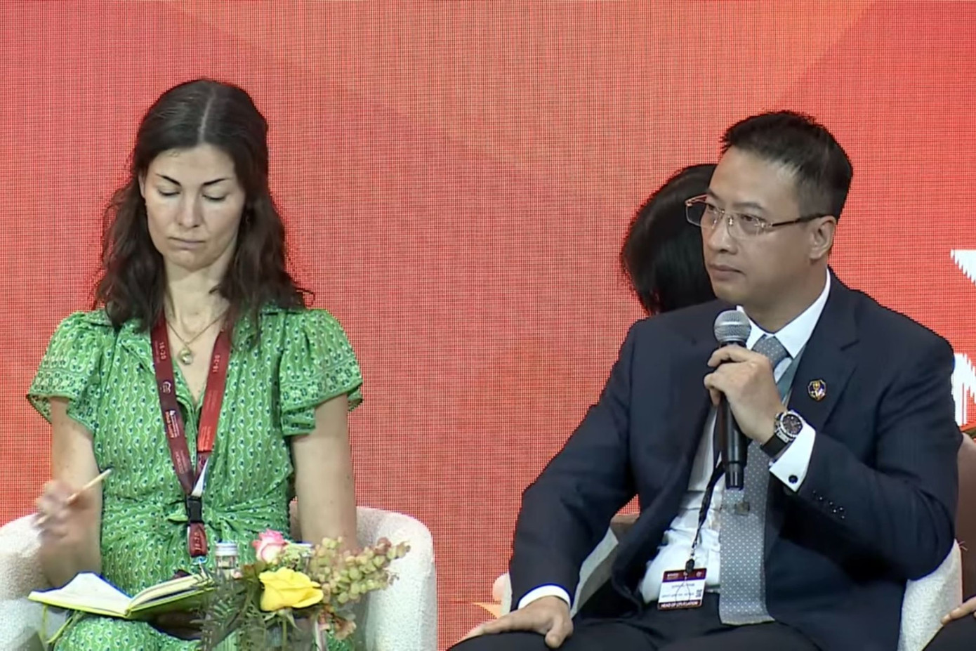 Đại tá Phạm Quang Huy - Phó Cục trưởng Cục CSGT phát biểu tại Hội nghị.