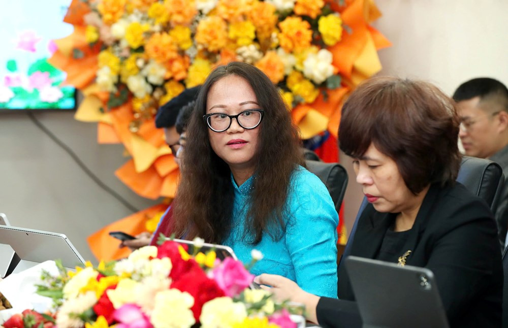 Phó Cục trưởng Cục Báo chí Mai Hương Giang phát biểu.