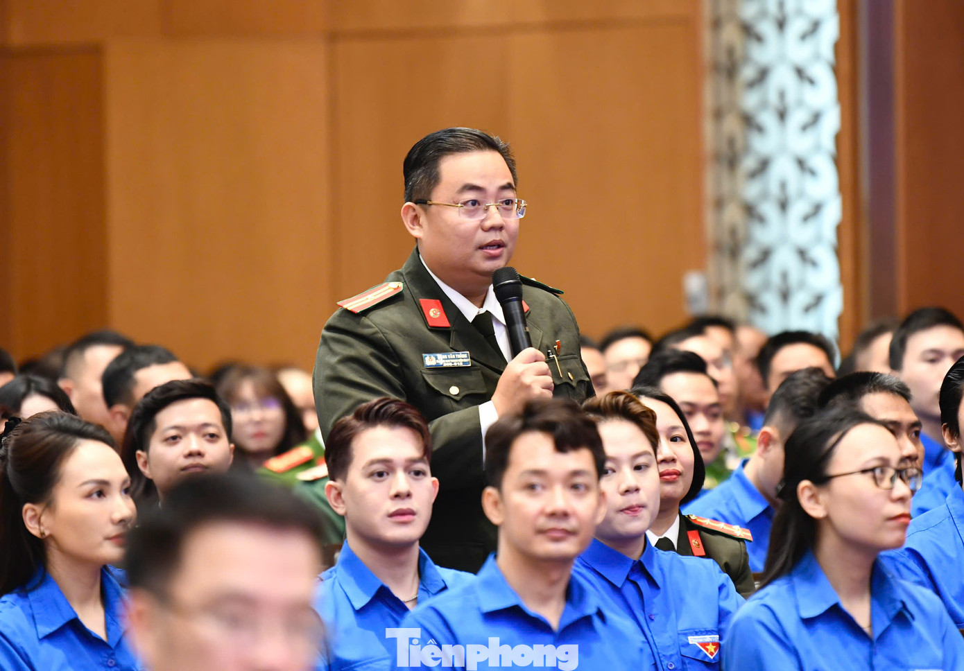 Thiếu tá Đặng Văn Thắng - Trưởng ban Thanh niên Công an TPHCM.