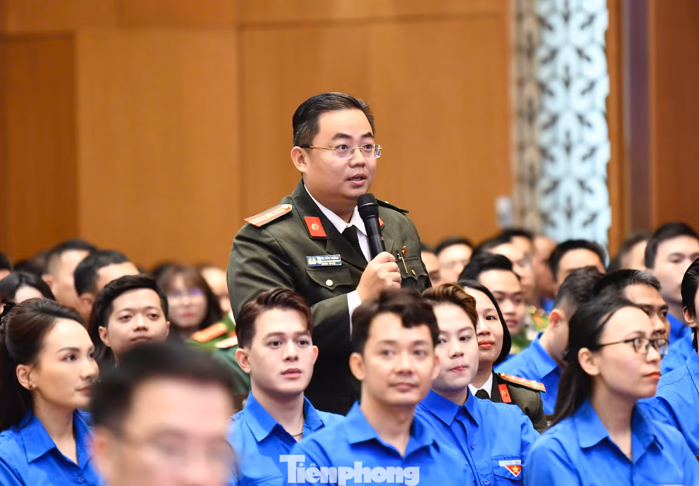 Thiếu tá Đặng Văn Thắng - Trưởng ban Thanh niên Công an TPHCM.