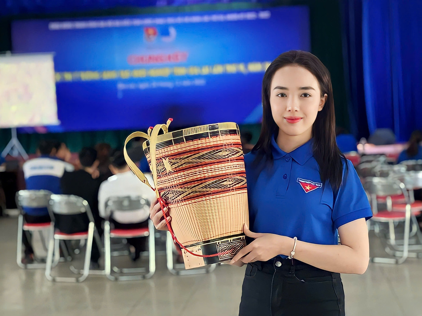 Chị Rơ Mah H'Dịu - Bí thư Đoàn xã Ia Kriêng, huyện Đức Cơ, tỉnh Gia Lai, chủ nhân sáng kiến “Làng nghề đan lát truyền thống thanh niên”. Ảnh: NVCC Chị Rơ Mah H'Dịu - Bí thư Đoàn xã Ia Kriêng, huyện Đức Cơ, tỉnh Gia Lai, chủ nhân sáng kiến “Làng nghề đan lát truyền thống thanh niên”. Ảnh: NVCC