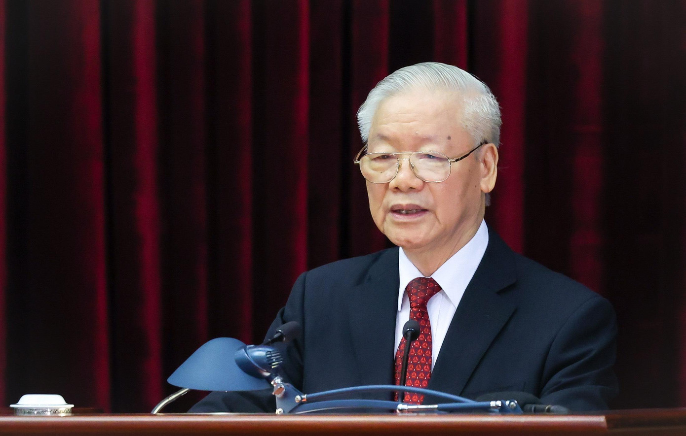 Tổng Bí thư Nguyễn Phú Trọng phát biểu bế mạc Hội nghị