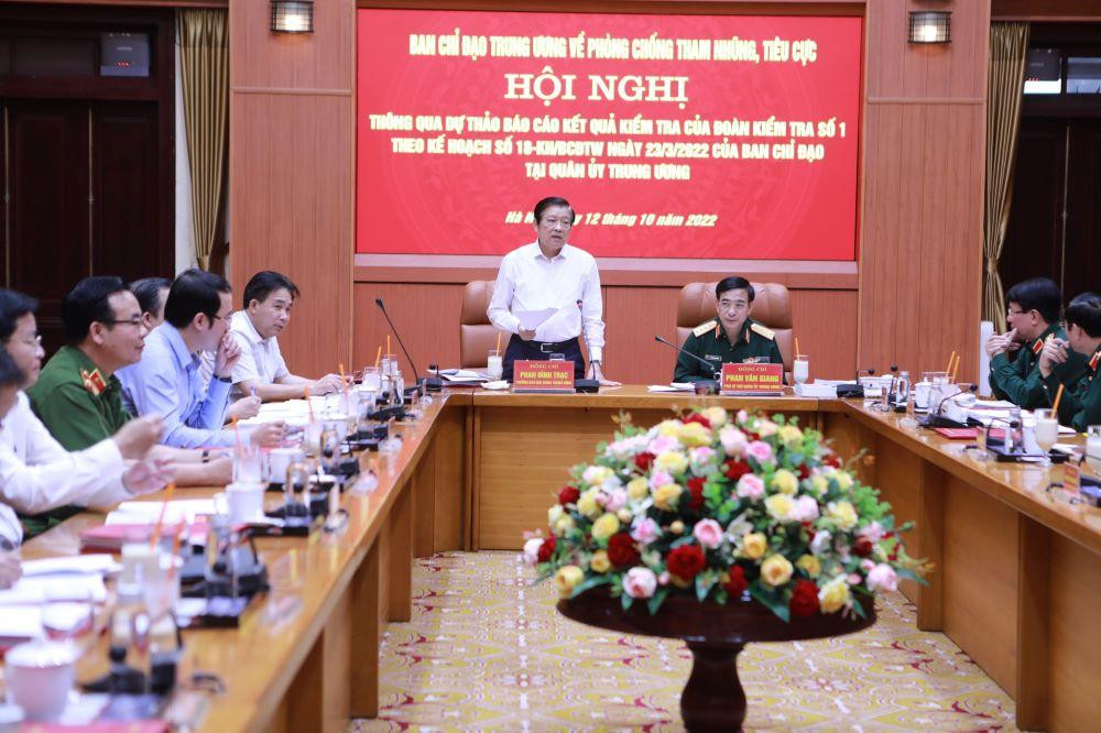 Trưởng ban Nội chính Trung ương phát biểu tại cuộc làm việc Trưởng ban Nội chính Trung ương phát biểu tại cuộc làm việc