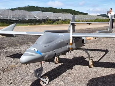 Máy bay không người lái chuẩn bị cất cánh