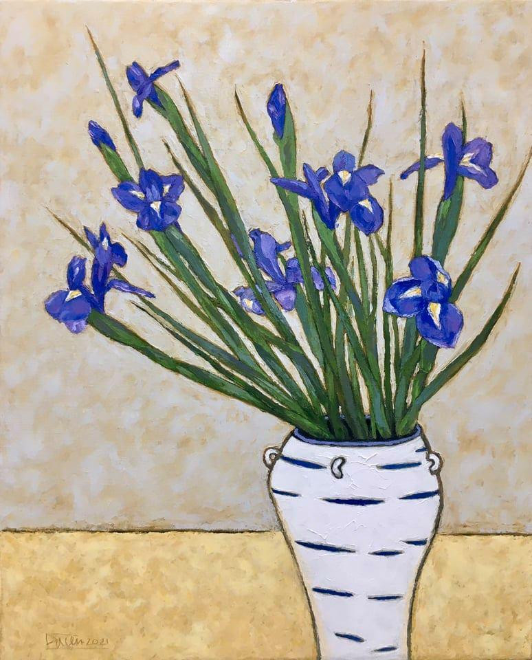 Tác phẩm “Hoa diên vĩ” kích thước 65 cm x80 cm, chất liệu sơn dầu của họa sỹ Đặng Tiến thuộc về tài khoản facebook Oanh Duong, với giá cuối cùng là 30 triệu đồng. Tác phẩm “Hoa diên vĩ” kích thước 65 cm x80 cm, chất liệu sơn dầu của họa sỹ Đặng Tiến thuộc về tài khoản facebook Oanh Duong, với giá cuối cùng là 30 triệu đồng.