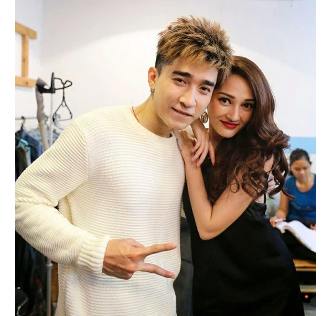 Chi Dân khi chưa bị bắt và Bảo Anh - ca sĩ hát thành công Anh muốn em sống sao.